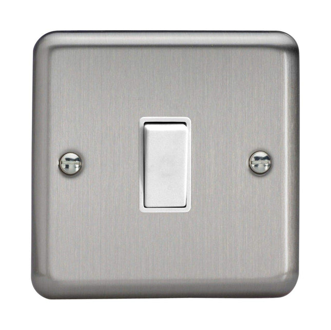 Varilight 1-Gang Intermediate Switch Matt Chrome XS7W