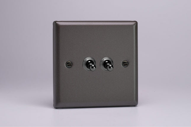 Varilight 2-Gang 10A Intermediate Toggle Switch