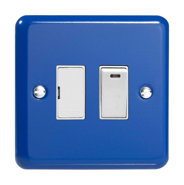 Varilight 13A Switched Fused Spur + Neon Reflex Blue XY6NW.RB