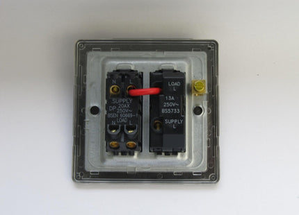 Varilight 13A Switched Fused Spur + Neon With Metal Inserts