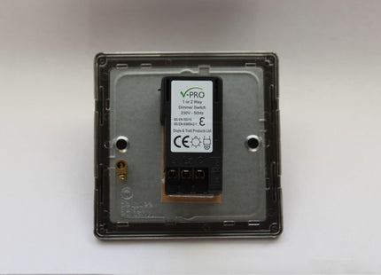 Varilight 1-Gang 2-Way Push-On/Off Rotary Led Dimmer 1 X 0-120W (1-10 Leds)