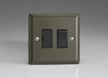 Varilight 1-Gang 13A Switched Fused Spur Graphite XP6B