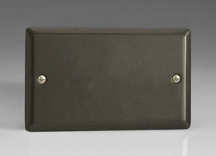 Varilight 2-Gang Blank Plate Graphite XPDB