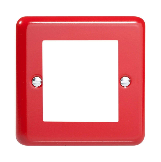 Varilight Pillar Box Red 2-Gang Datagrid Faceplate