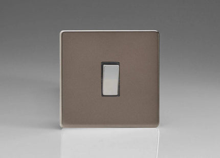 Varilight 1-Gang 20A Double Pole Rocker Light Switch Pewter XDR20DS