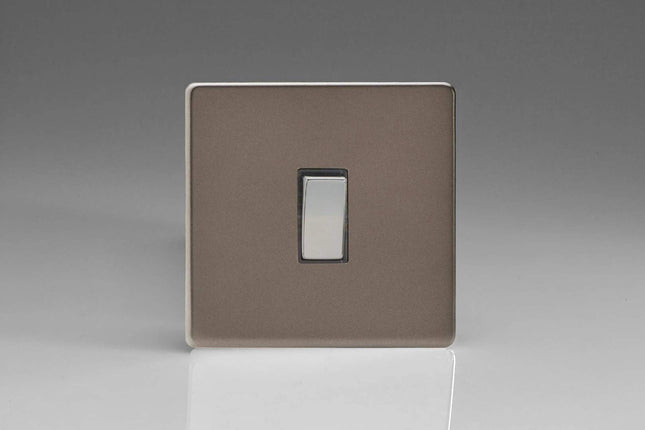 Varilight 1-Gang 20A Double Pole Rocker Light Switch Pewter XDR20DS