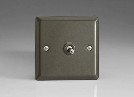 Varilight XPT1 Toggle Switches Graphite 1-Gang