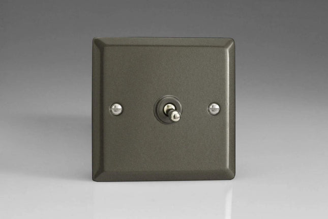 Varilight XPT1 Toggle Switches Graphite 1-Gang