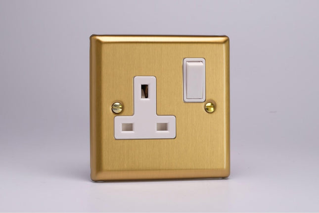 Varilight 1-Gang 13A Double Pole Switched Socket 