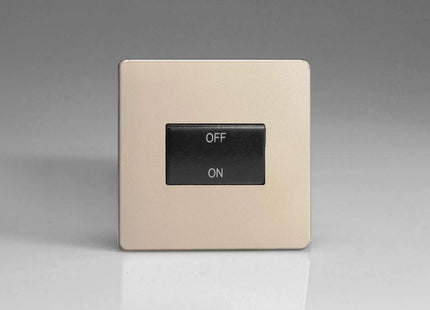 Varilight 10A Fan Isolating Switch (3 Pole) Satin Chrome XDNFIBS