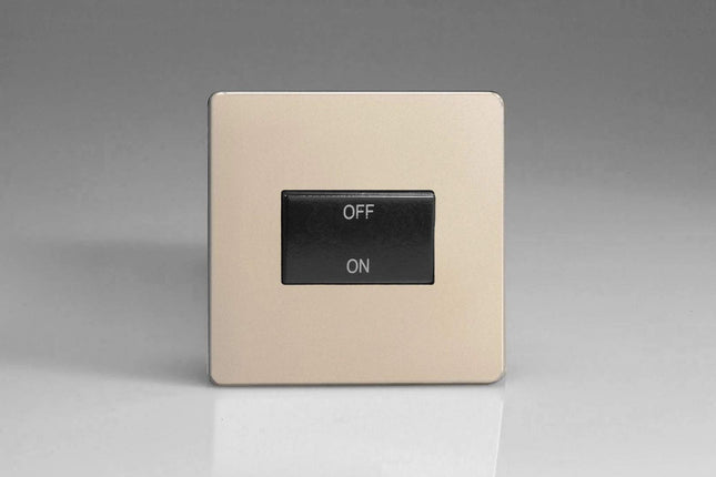 Varilight 10A Fan Isolating Switch (3 Pole) Satin Chrome XDNFIBS