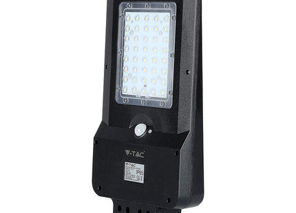 V-TAC 15W LED Solar Streetlight Day White 4000K Black Cover VT-St15