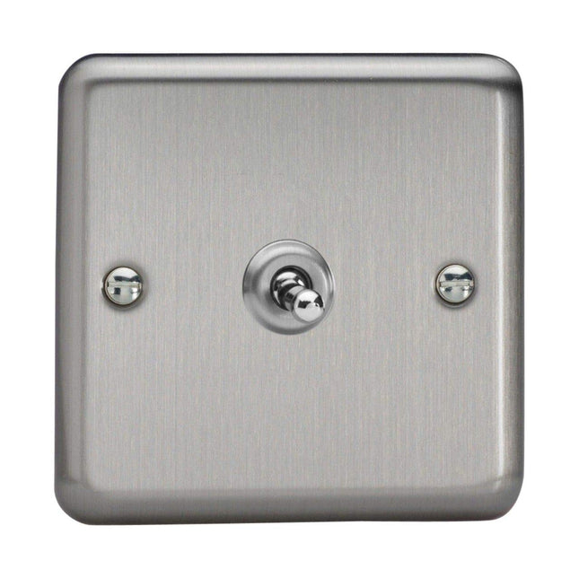Varilight Intermediate Classic Toggle Switch Matt Chrome XST7