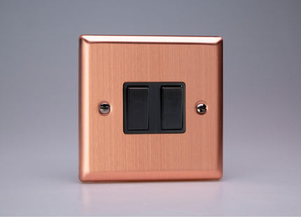 Varilight 2-Gang 10A 1- Or 2-Way Rocker Switch