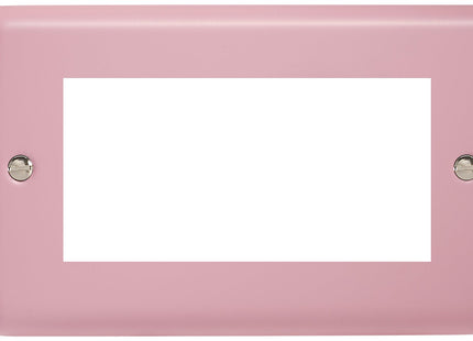 Varilight Double Size Data Grid Face Plate For 3 or 4 Data Modules, Classic Lily Rose Pink XYG4.RP