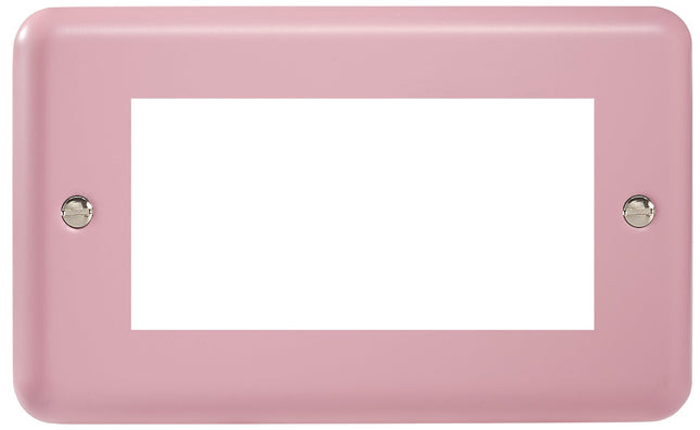 Varilight Double Size Data Grid Face Plate For 3 or 4 Data Modules, Classic Lily Rose Pink XYG4.RP