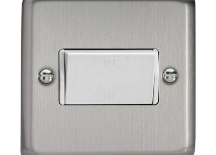 Varilight Fan Isolating Switch (3 Pole) Matt Chrome XSFIW