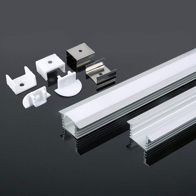 V-TAC VT-8115 Aluminium Profile 2000 * 24.5mm*12.2mm -Milky