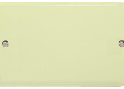 Varilight 2-Gang (Double), Blank Plate, Classic Lily White Chocolate XYDB.WC