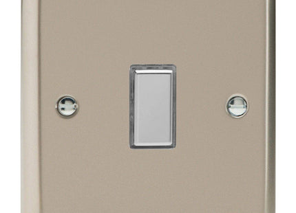 Varilight 1-Gang Tactile Touch Control Dimming Light Switch Slave for use with Eclique2 Master on 2-Way Circuits Satin Chrome JNES001