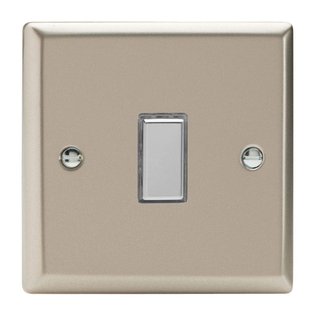 Varilight 1-Gang Tactile Touch Control Dimming Light Switch Slave for use with Eclique2 Master on 2-Way Circuits Satin Chrome JNES001
