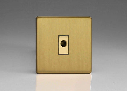 Varilight 16A Flex Outlet Plate Brushed Brass XDBFODS