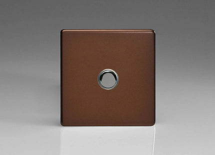 Varilight 1-Gang 6A 1-Way Push-to-Make Momentary Switch Mocha XDMM1S