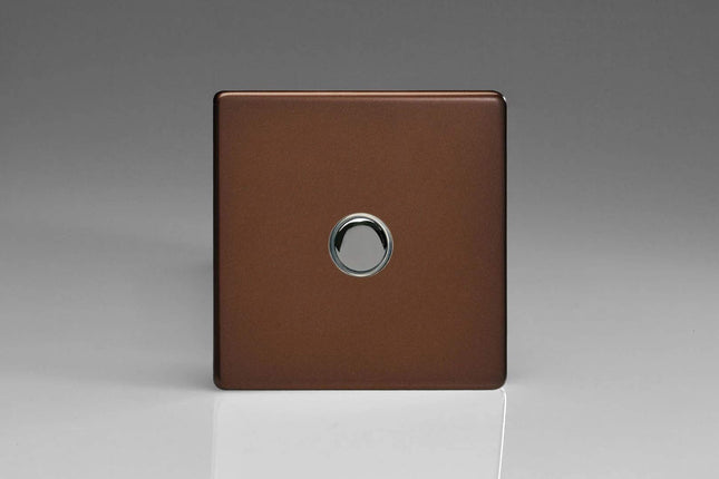Varilight 1-Gang 6A 1-Way Push-to-Make Momentary Switch Mocha XDMM1S