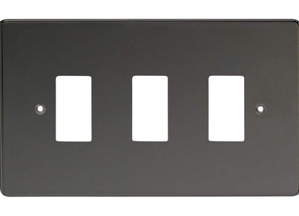 Varilight 3-Gang Grid Plate (Twin Plate)