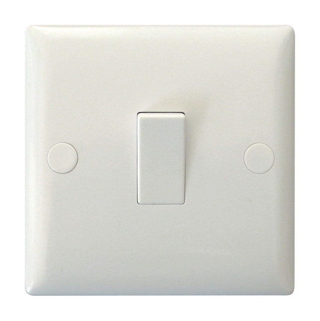Varilight XO20W Value Polar White 1-Gang 20A Double Pole Switch