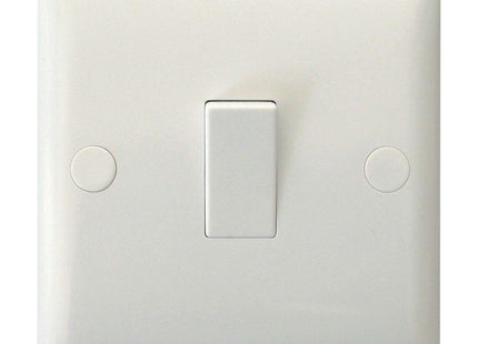 Varilight XO7W Value Polar White 1-Gang 10A Intermediate Rocker Light Switch