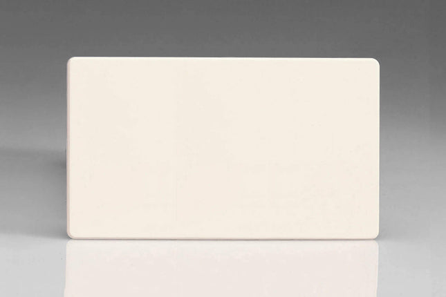 Varilight Primed Ready to Paint Flat Plate Screwless Double Blank Plate