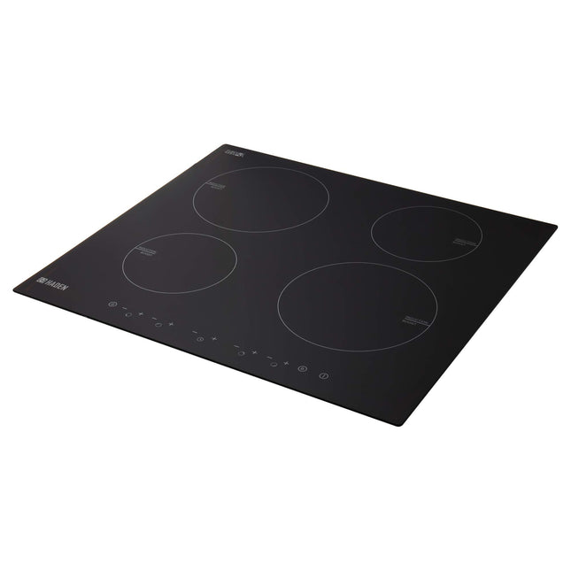 Haden HIH60B4 Hob Induction Touch Control Hob with 4 Boosters, 60cm, Black SF100