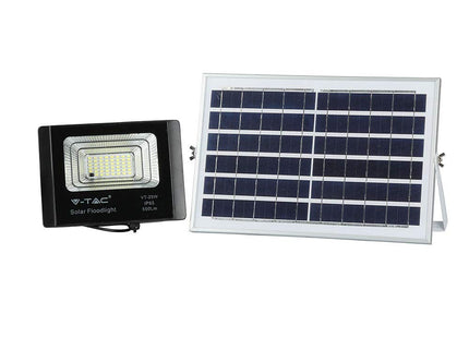 V-TAC 25W LED Headlight with Solar Panel and Remote Control 4000K