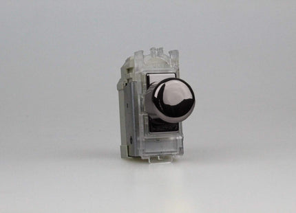 Varilight 2-Way Push-On/Off Rotary Dimmer Light Switch 40-400W (1 Grid Space) Iridium GIP400I