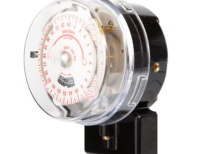 Sangamo 551130011 Astro/Solar 3-Pin 1 On/Off 24 Hour Round Pattern Time Switch, 4600 W, 230 V, White/Red
