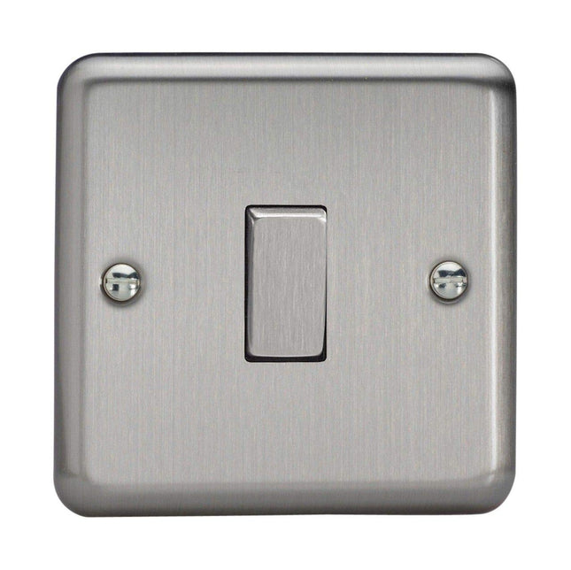 Varilight XS1D Rocker Switches Steel 1-Gang