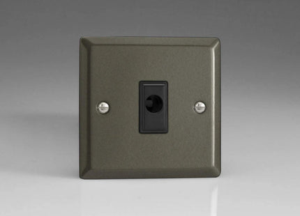 Varilight 16A Flex Outlet Plate Graphite XPFOB