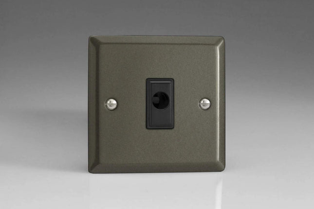 Varilight 16A Flex Outlet Plate Graphite XPFOB