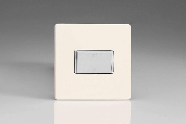 Varilight XDYFIWS.PD Screwless Primed 1-Gang 10A Fan Isolating Switch (3 Pole)