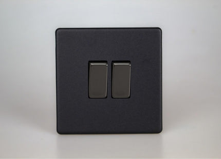 Varilight 2-Gang 10A 1- Or 2-Way Rocker Switch