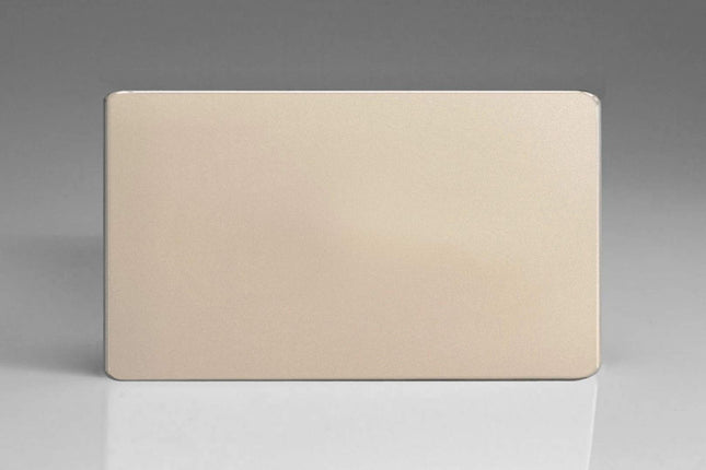 Varilight Double Blank Plate Satin Chrome XDNDBS