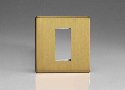 Varilight XDBG1S DataGrid Brushed Brass 1 Grid Space