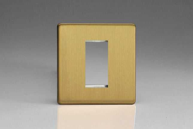 Varilight XDBG1S DataGrid Brushed Brass 1 Grid Space