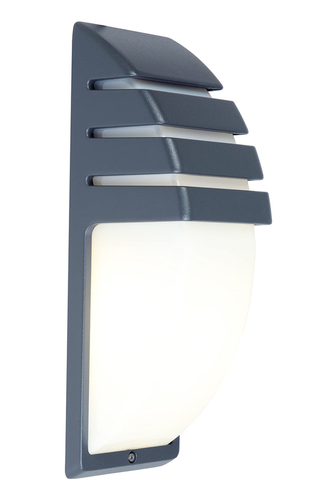 Lutec Eco-Light 1836-GR-ESL Aluminium Outdoor Wall Light Grey 35 x 12 x 11.1 cm