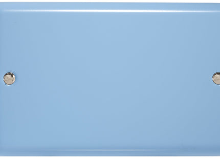 Varilight 2-Gang (Double), Blank Plate, Classic Lily Duck Egg Blue XYDB.DB