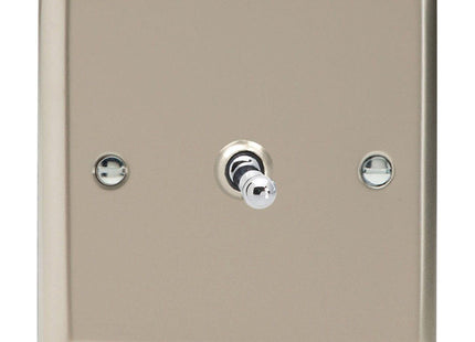 Varilight XNT1 Toggle Switches Satin 1-Gang