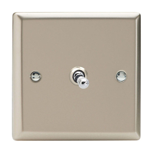 Varilight XNT1 Toggle Switches Satin 1-Gang