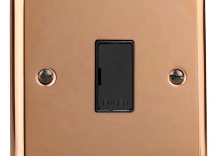 Varilight Urban Polished Copper 13 Amp Unswitched Fused Spur