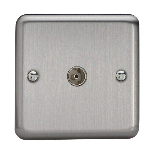 Varilight 1-Gang TV Socket, Co-Axial